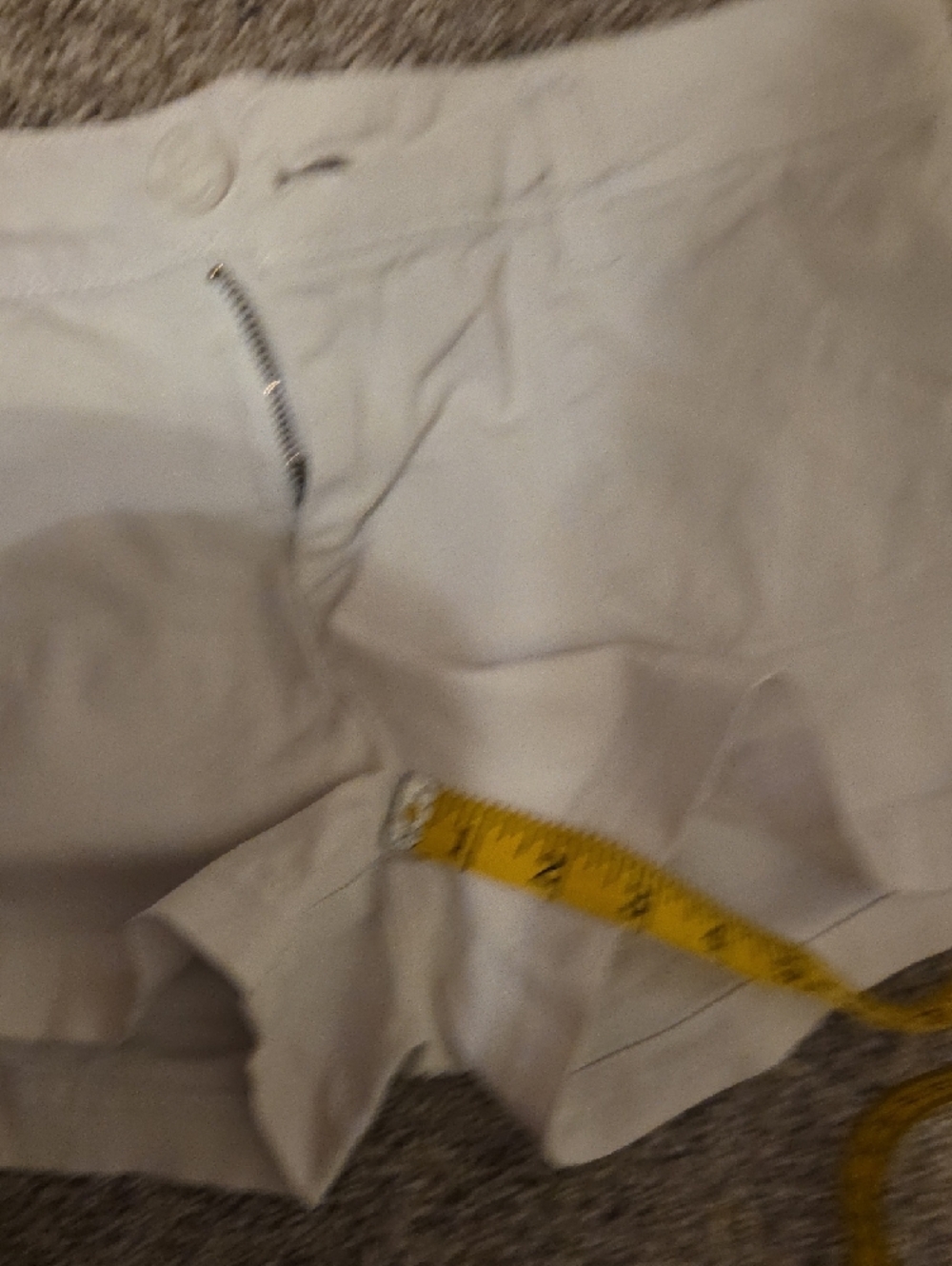Women's White Casual Stretch Cotton Shorts - Picture 6 of 6